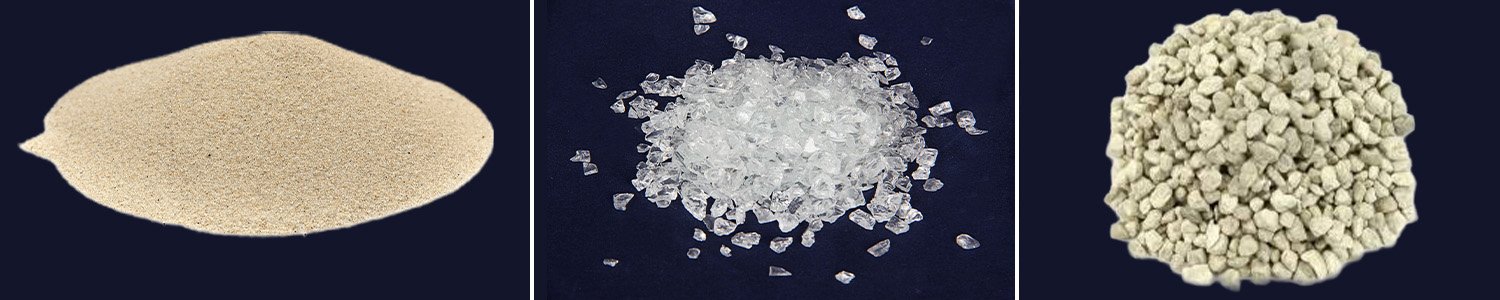 Havuz kum filtresinde silis kum, cam medya ve zeolit filtrasyon malzemesi farkı