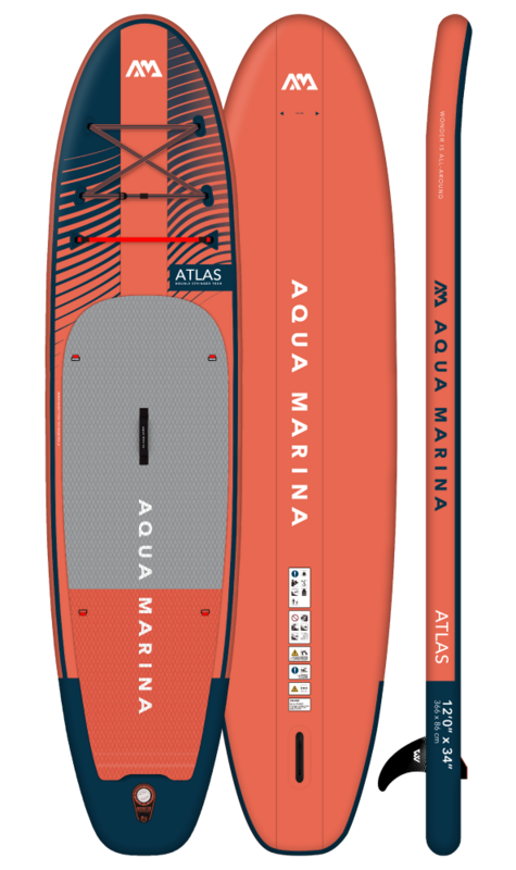 Aqua Marina Atlas şişme SUP board all-around yüksek taşıma kapasiteli geniş gövde dengeli sürüş