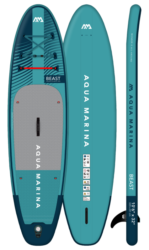 Aqua Marina Beast şişme SUP board all-around geniş gövde yüksek stabilite