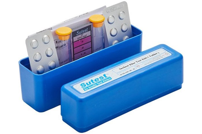 DPD test kiti havuz suyu klor ve pH ölçüm seti