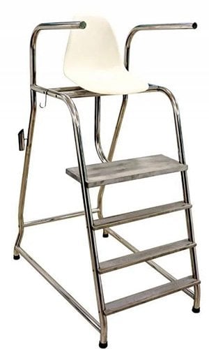 Havuz cankurtaran koltuğu paslanmaz çelik lifeguard chair görüş açısı taban stabilitesi kaymaz basamak