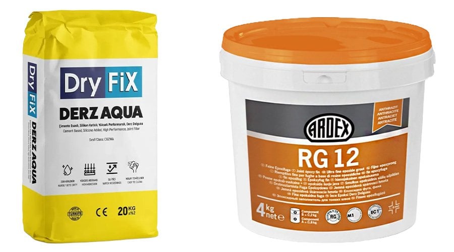 Havuz için çimento esaslı derz ve epoksi derz dolgusu ürünleri karşılaştırması