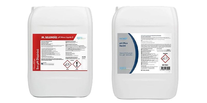 Havuz pH düzenleyiciler: pH minus ve pH plus ile su dengesini ayarlama