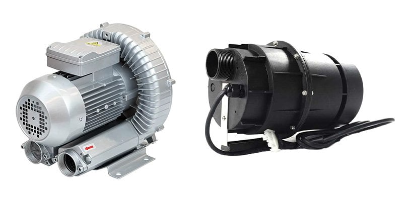 Havuz ve spa için blower modelleri: endüstriyel ring blower ve kompakt jakuzi blower; kapasite ve ses hedefi uygulamaya göre değişir