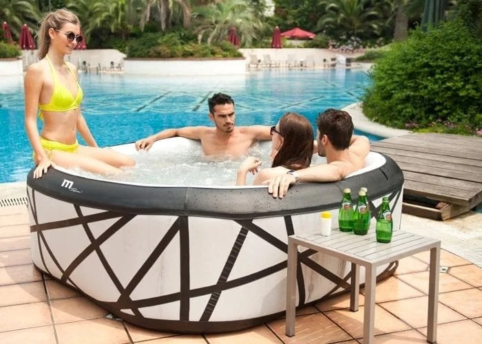 MSpa şişme spa havuzu modelleri: dış mekânda kurulum ve kullanım örneği