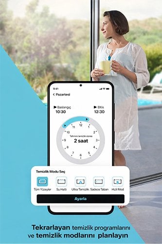 MyDolphin Plus temizlik programı planlama ekranı