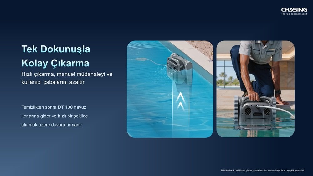 DT100 su çizgisi ve kenar bölge temizliği