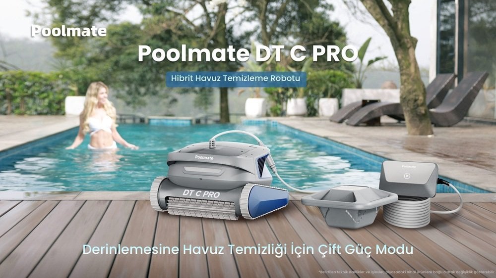 Chasing DTC Pro hibrit havuz robotu zemin duvar su hattı temizlik