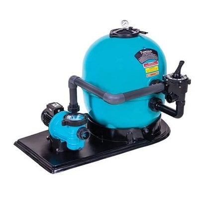 Kum filtreli ev tipi havuz filtrasyon sistemi: pompa ile entegre