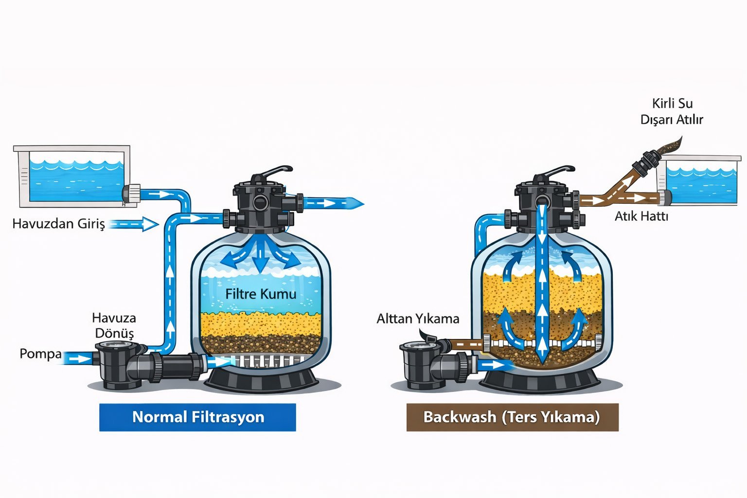 havuz-kum-filtresi-normal-filtrasyon-ve-backwash-ters-yikama-calisma-semasi