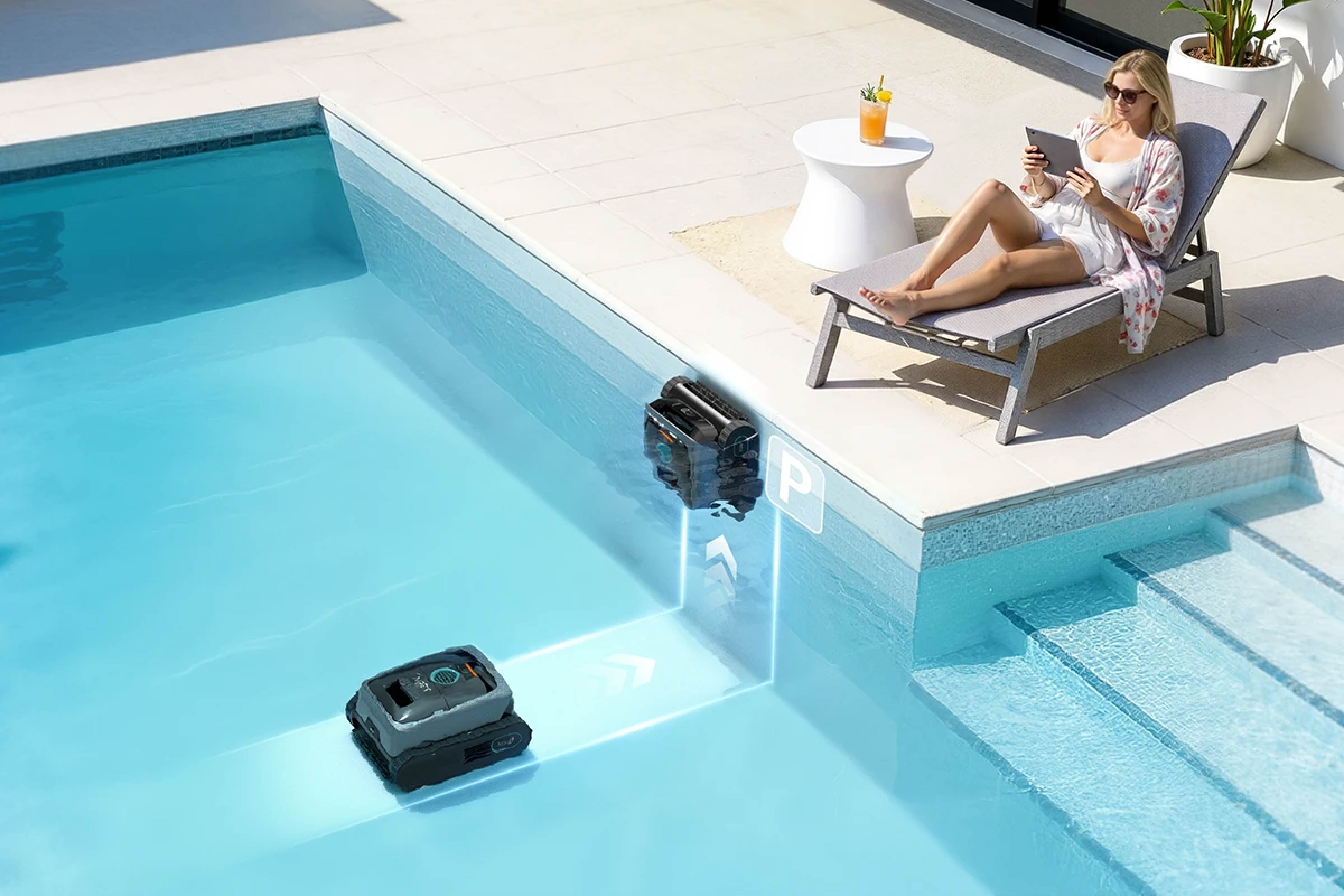 Aiper Scuba S3 akıllı park etme ve kolay sudan çıkarma özelliği