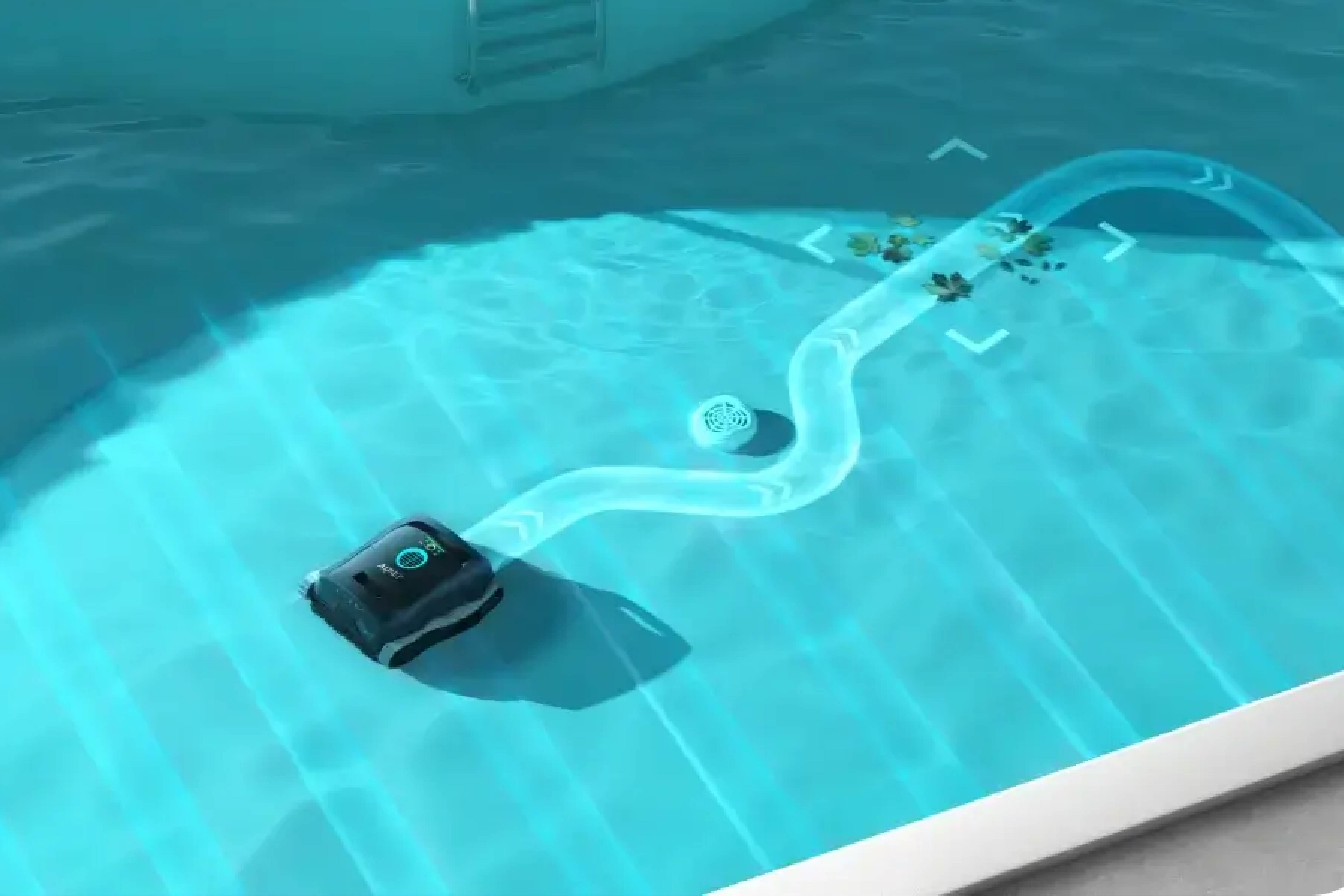 Aiper Scuba S3 akıllı rota planlamasıyla havuz zemini temizliği