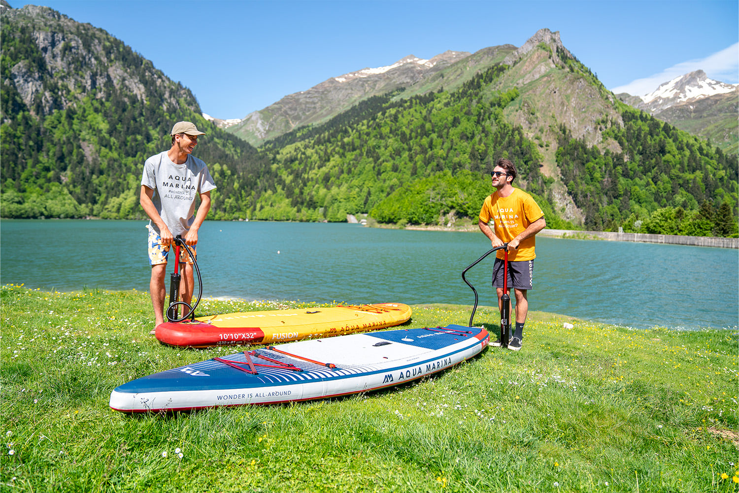 Aqua Marina Hyper ve Fusion SUP şişirme hazırlığı