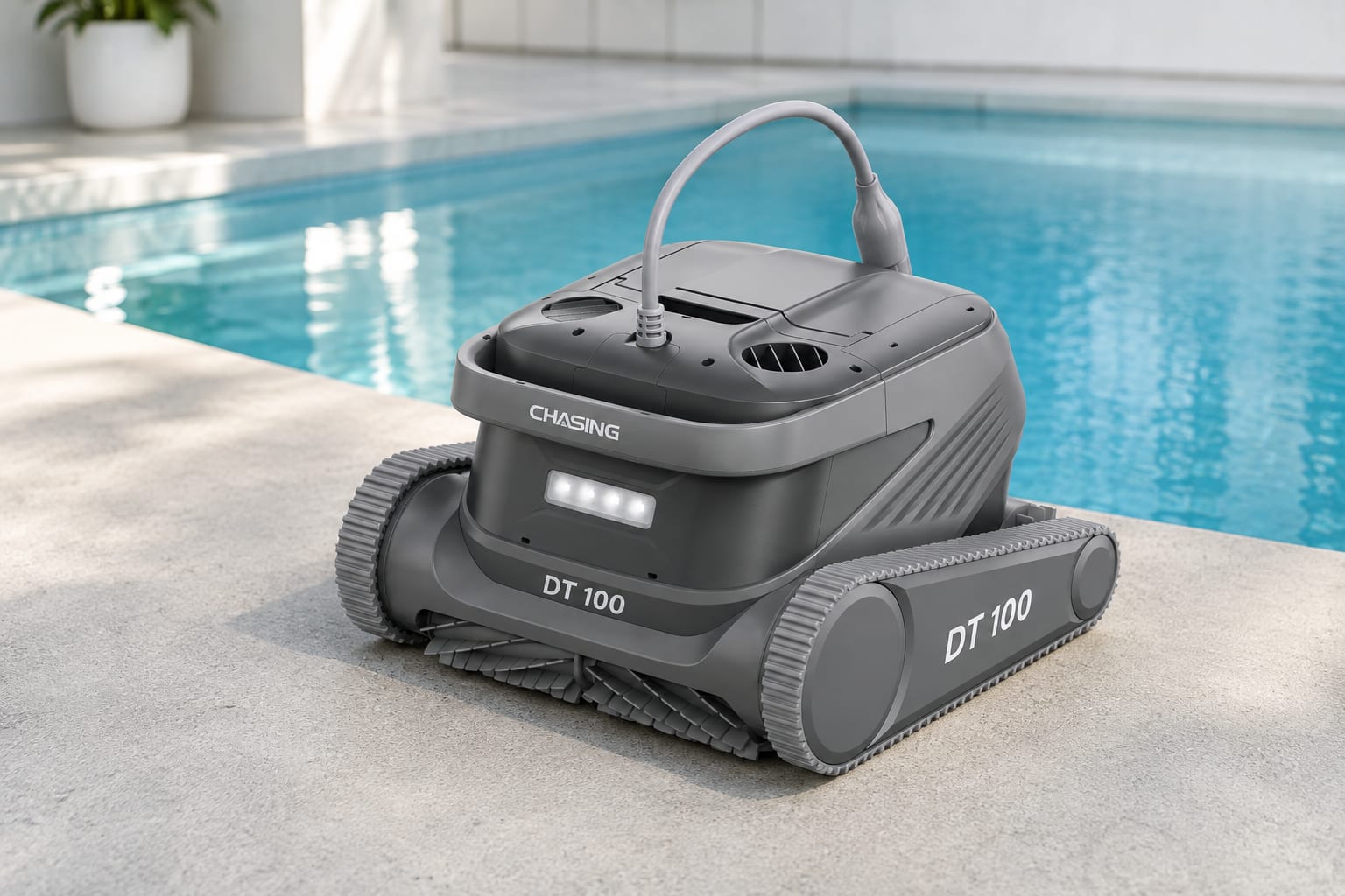 Yarı olimpik ve büyük havuzlar için Chasing DT 100 havuz temizleme robotu