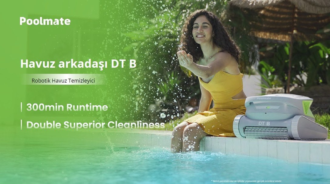 poolmate dtb kablosuz havuz robotu ile mükemmel havuz temizligi