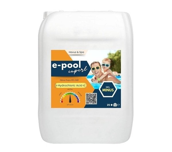 E Pool HCL Sıvı Asit pH Düşürücü 25 kg 