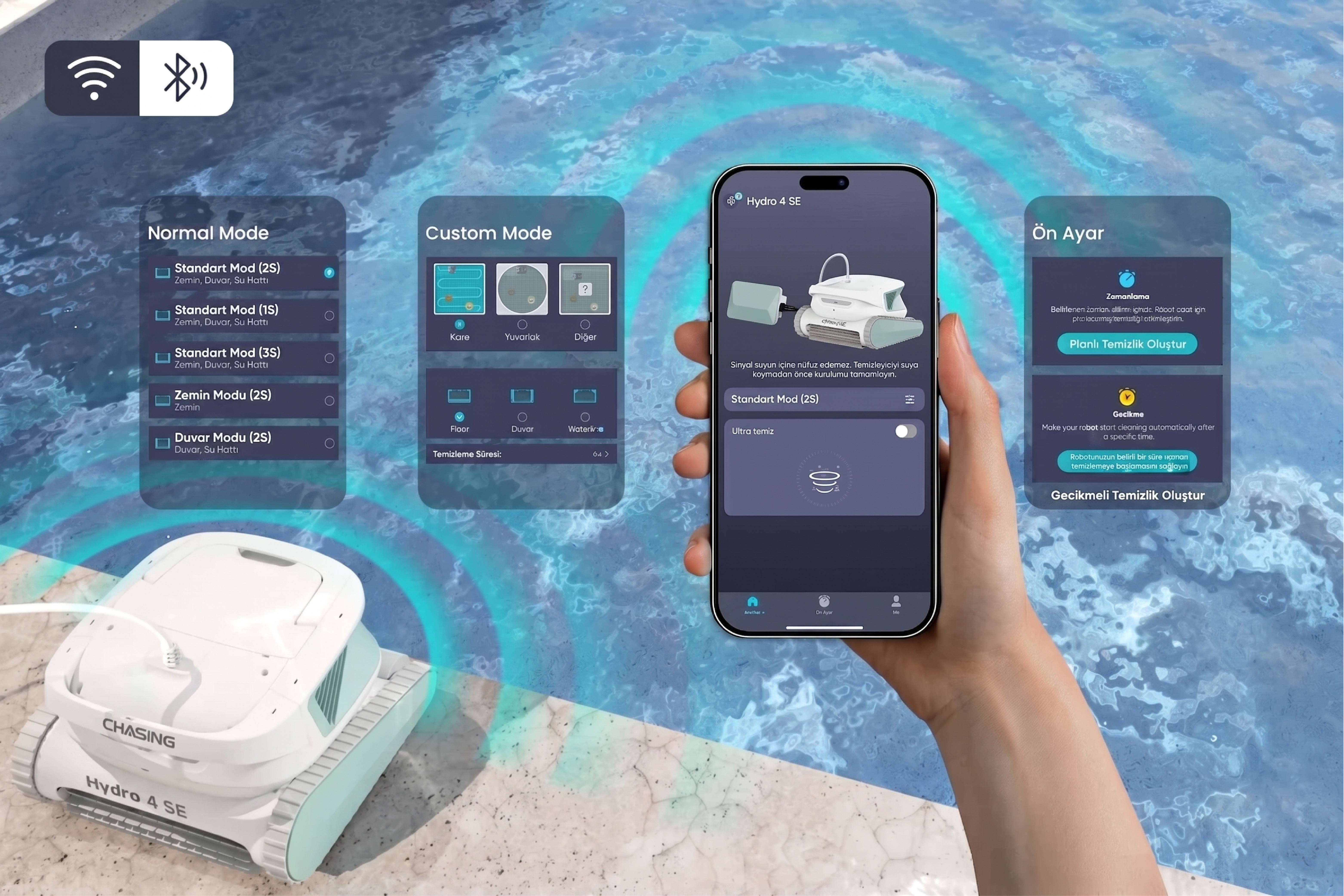 chasing-hydro-4-se-wifi-bluetooth-mobil-uygulama-ile-havuz-robotu-kontrolu