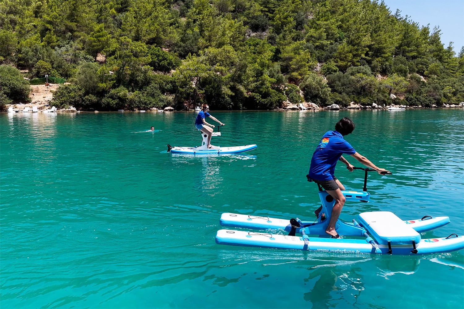 waterfunn-portatif-tek-kisilik-su-bisikleti-denizde-pedalli-kullanim