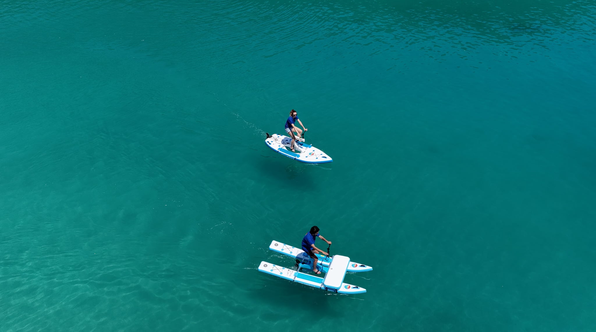 waterfunn-yoga-portatif-tek-kisilik-su-bisikleti-denizde-kullanim_