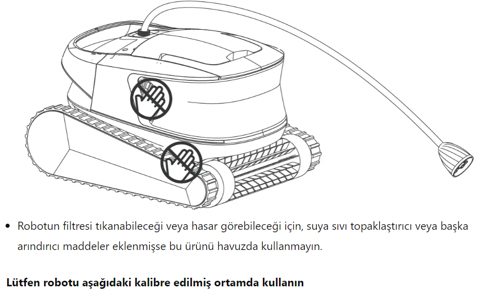 Hydro4 Havuz Robotu Tükce Klullanım Klavuzu