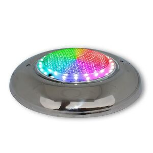 Krom Sıva Üstü Havuz Lambası 48 Watt Dört Kablolu RGB