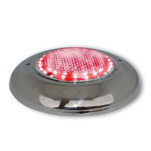 Krom Sıva Üstü Havuz Lambası 48 Watt Kırmızı Işık