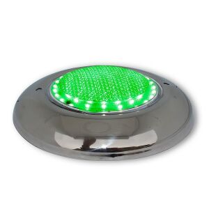 Krom Sıva Üstü Havuz Lambası 48 Watt Yeşil Işık