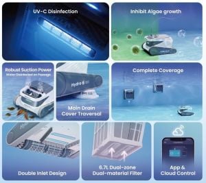 Hydro6 UV li Havuz Temizleme Robotu