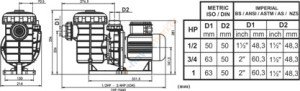 Sirin 3/4 Hp Ön Filtreli Havuz Pompa