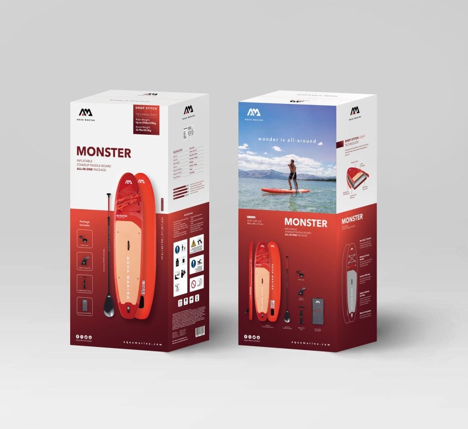 Monster SUP Şişme Kürek Sörfü 366 cm