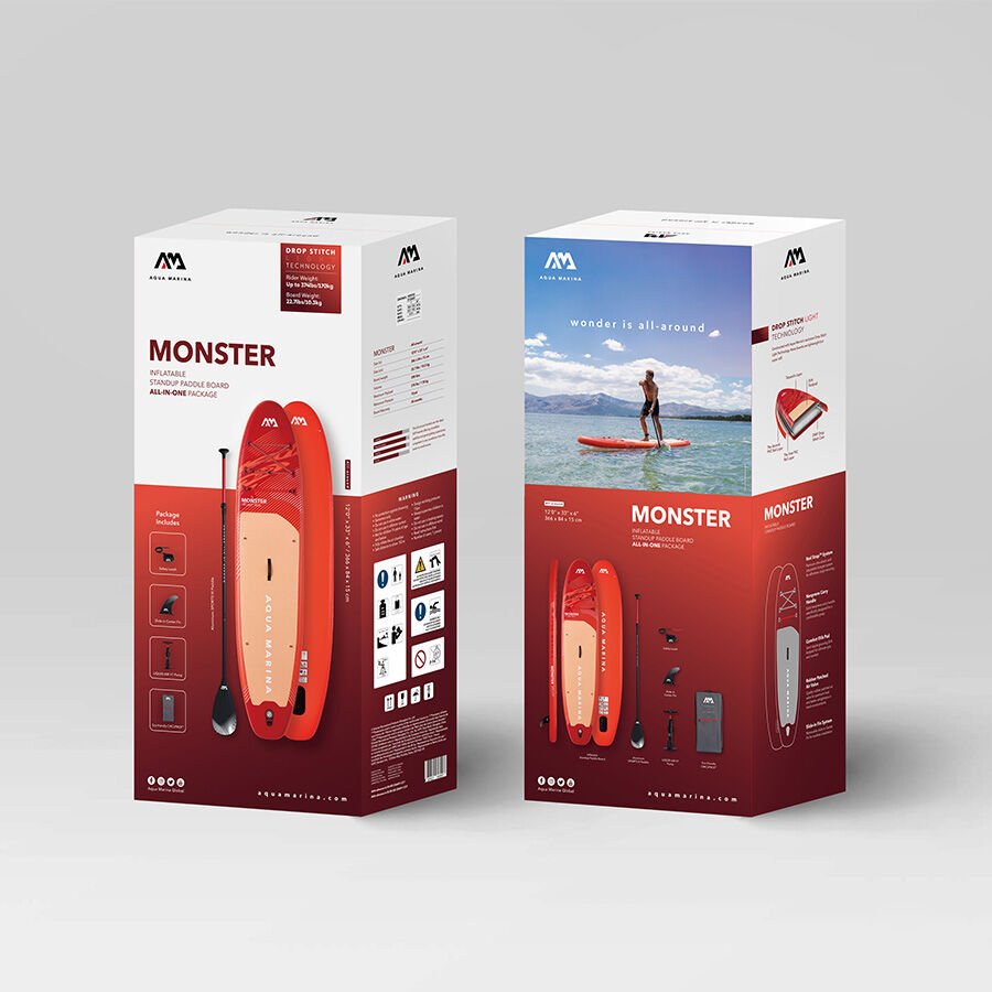 アクアマリン Monster 366 cm Şişme SUP Board | Stabil ve Geniş Gövde