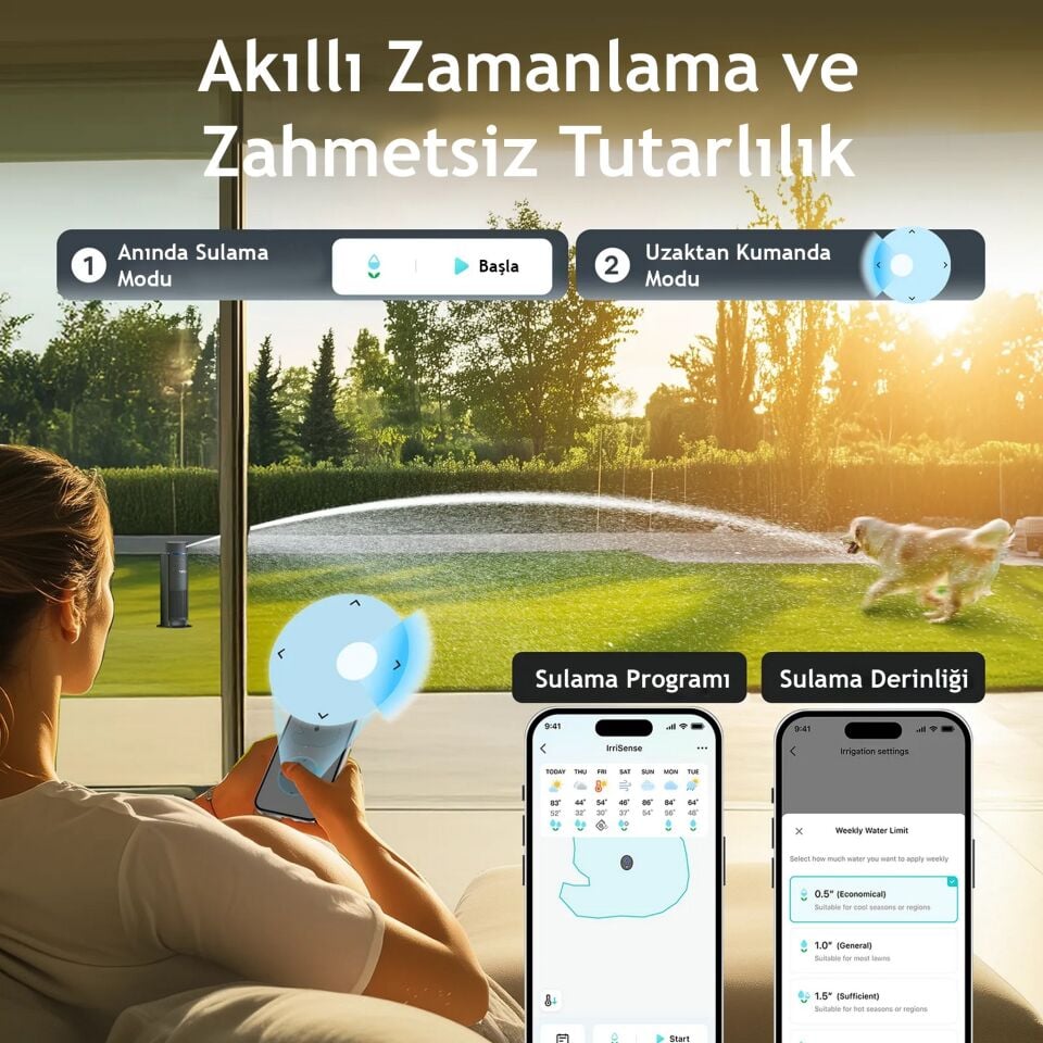 Aiper irriSense Akıllı Bahçe ve Çim Sulama Sistemi