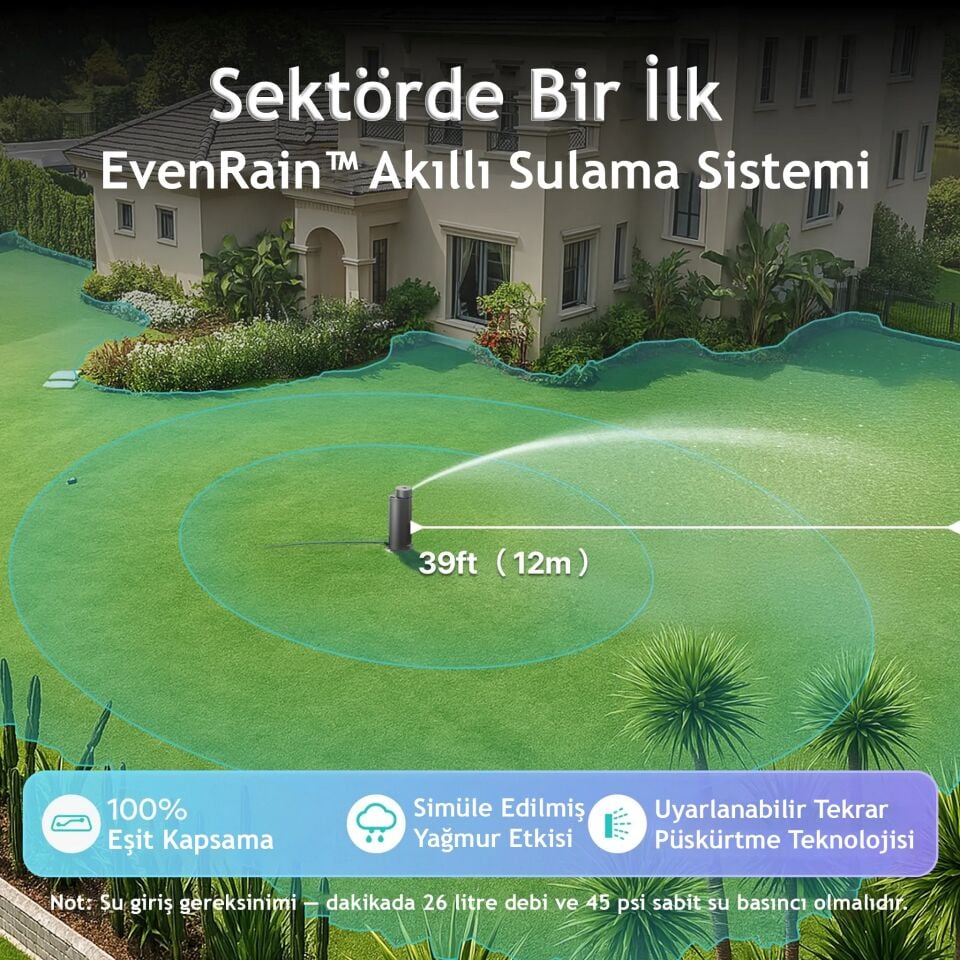 Aiper irriSense Akıllı Bahçe ve Çim Sulama Sistemi