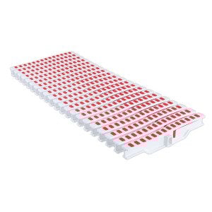 19.5 cm Efes Nokta Havuz Izgarası 1 mt Kırmızı Renk Noktalı