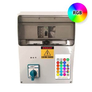 Rgb Led Havuz Lambası Kumanda Panosu RGB Tuşlu Kumandalı
