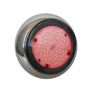 Midi Krom Sıva Üstü Havuz Lambası Kırmızı 8 Wat