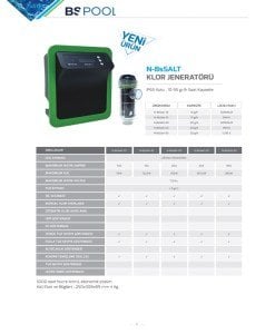 N Bs Salt Tuz Klor Jeneratörü 35 g/h