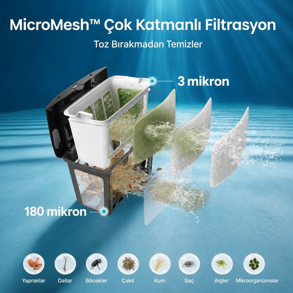 Aiper Scuba V3 Kablosuz Yapay Zeka Destekli Havuz Robotu