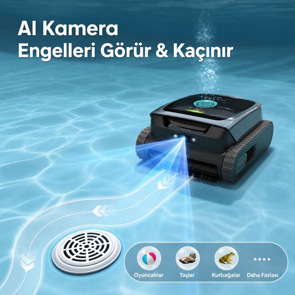 Aiper Scuba V3 Kablosuz Yapay Zeka Destekli Havuz Robotu
