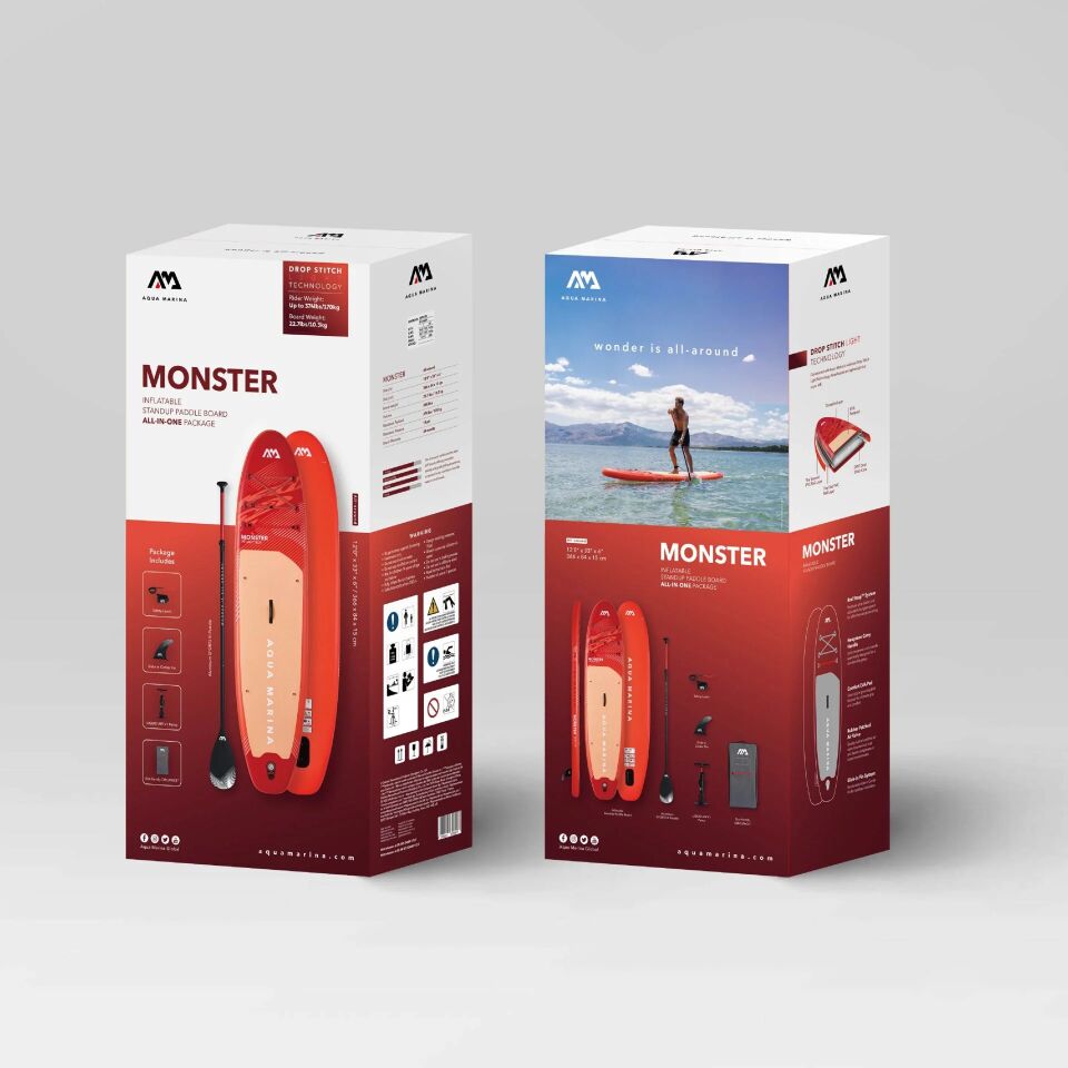 Aqua Marina Fusion 330 cm + Monster 366 cm SUP Board Seti