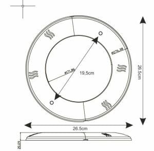 36 watt Sıva Üstü Havuz Lambası Beyaz Işık